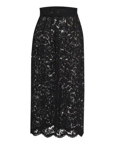 Dolce & Gabbana Lace Scalloped-Hem Midi Skirt | Thumbnail 1 Dolce & Gabbana Lace Scalloped-Hem Midi Skirt | Thumbnail 1