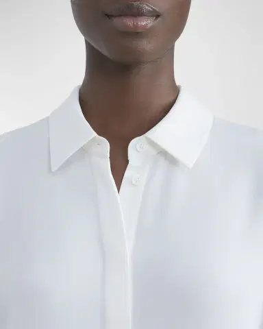 Lafayette 148 New York Scottie Silk Button-Down Blouse | Thumbnail 3 Lafayette 148 New York Scottie Silk Button-Down Blouse | Thumbnail 3