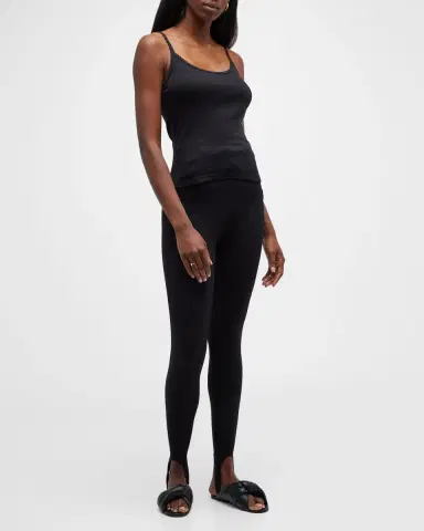 LESET Cotton Pointelle Scalloped Tank Top | Thumbnail 2 LESET Cotton Pointelle Scalloped Tank Top | Thumbnail 2