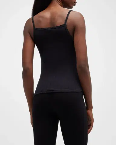 LESET Cotton Pointelle Scalloped Tank Top | Thumbnail 6 LESET Cotton Pointelle Scalloped Tank Top | Thumbnail 6