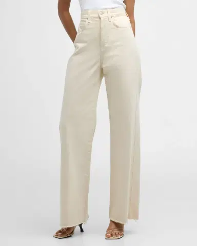 Veronica Beard Taylor Wide-Leg Frayed Jeans | Thumbnail 7 Veronica Beard Taylor Wide-Leg Frayed Jeans | Thumbnail 7