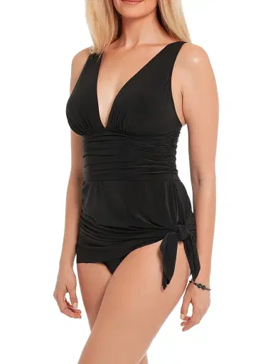 Magicsuit Women's Celine Solid One-Piece Swimdress - Black | Thumbnail 4 Magicsuit Women's Celine Solid One-Piece Swimdress - Black | Thumbnail 4