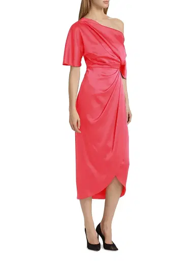 Theia Women's Rayna One-Shoulder Gown - Sangria | Thumbnail 4 Theia Women's Rayna One-Shoulder Gown - Sangria | Thumbnail 4