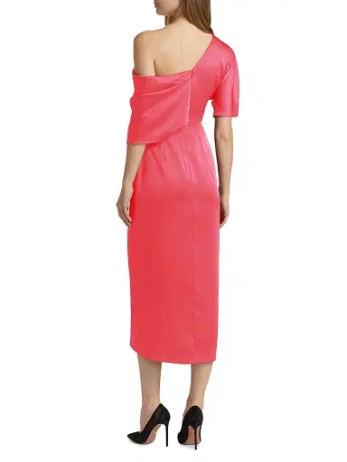 Theia Women's Rayna One-Shoulder Gown - Sangria | Thumbnail 5 Theia Women's Rayna One-Shoulder Gown - Sangria | Thumbnail 5