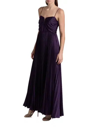 As It May Women's Annna Hammered Satin Gown - Dark Plum | Thumbnail 4 As It May Women's Annna Hammered Satin Gown - Dark Plum | Thumbnail 4
