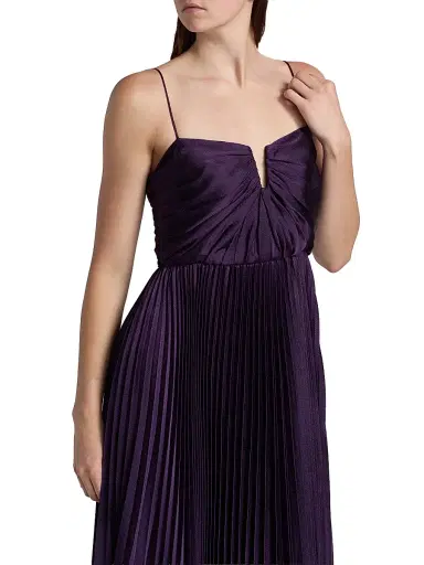 As It May Women's Annna Hammered Satin Gown - Dark Plum | Thumbnail 6 As It May Women's Annna Hammered Satin Gown - Dark Plum | Thumbnail 6