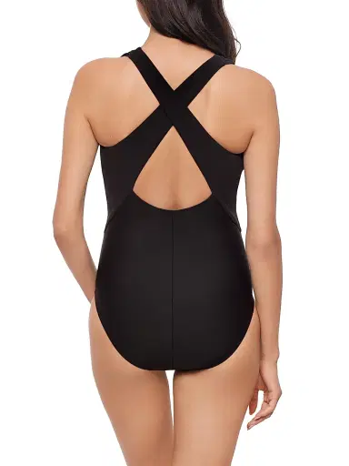 Magicsuit Women's Solid Halle Colorblocked One-Piece Swimsuit - Black | Thumbnail 4 Magicsuit Women's Solid Halle Colorblocked One-Piece Swimsuit - Black | Thumbnail 4
