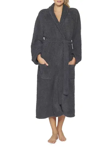 Barefoot Dreams Women's The CozyChic Adult Robe - Slate Blue | Thumbnail 2 Barefoot Dreams Women's The CozyChic Adult Robe - Slate Blue | Thumbnail 2