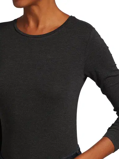 MAJESTIC FILATURES Women's Soft Touch Long-Sleeve Top - Anthracite - Size Large | Thumbnail 6 MAJESTIC FILATURES Women's Soft Touch Long-Sleeve Top - Anthracite - Size Large | Thumbnail 6