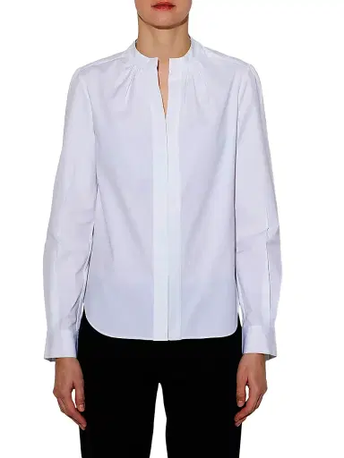 Callas Milano Women's Olympia Long Sleeve Poplin Top - White | Thumbnail 4 Callas Milano Women's Olympia Long Sleeve Poplin Top - White | Thumbnail 4