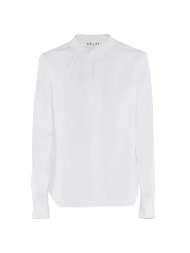 Callas Milano Women's Olympia Long Sleeve Poplin Top - White | Thumbnail 1 Callas Milano Women's Olympia Long Sleeve Poplin Top - White | Thumbnail 1