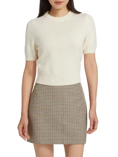 Toccin Women's Elsie Wool-Cashmere Short-Sleeve Sweater - | Thumbnail 3 Toccin Women's Elsie Wool-Cashmere Short-Sleeve Sweater - | Thumbnail 3