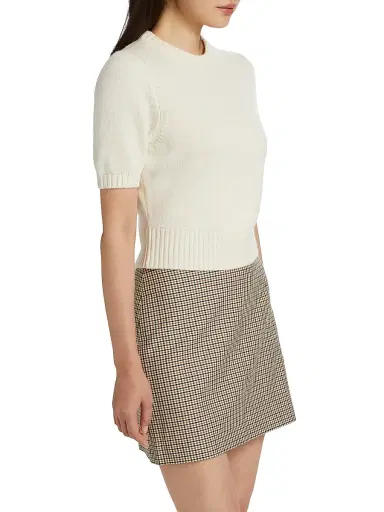 Toccin Women's Elsie Wool-Cashmere Short-Sleeve Sweater - | Thumbnail 4 Toccin Women's Elsie Wool-Cashmere Short-Sleeve Sweater - | Thumbnail 4