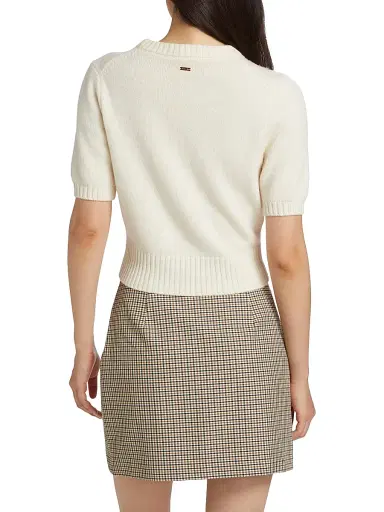 Toccin Women's Elsie Wool-Cashmere Short-Sleeve Sweater - | Thumbnail 5 Toccin Women's Elsie Wool-Cashmere Short-Sleeve Sweater - | Thumbnail 5