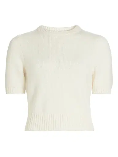 Toccin Women's Elsie Wool-Cashmere Short-Sleeve Sweater - | Thumbnail 1 Toccin Women's Elsie Wool-Cashmere Short-Sleeve Sweater - | Thumbnail 1