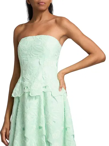 As It May Women's Isla Strapless Lace Midi-Dress - Mint | Thumbnail 6 As It May Women's Isla Strapless Lace Midi-Dress - Mint | Thumbnail 6