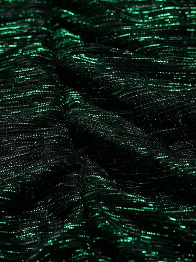 Sabina Musáyev Women's Maya Foil Pleated Knit Minidress - Emerald | Thumbnail 7 Sabina Musáyev Women's Maya Foil Pleated Knit Minidress - Emerald | Thumbnail 7