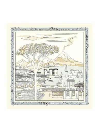 Callas Milano Women's Napoli Scarf - Light Beige | Thumbnail 1 Callas Milano Women's Napoli Scarf - Light Beige | Thumbnail 1