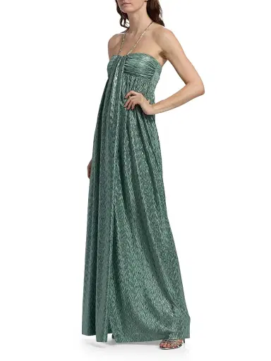 Sabina Musáyev Women's Bruna Strapless Gown - Smoked Sage | Thumbnail 4 Sabina Musáyev Women's Bruna Strapless Gown - Smoked Sage | Thumbnail 4