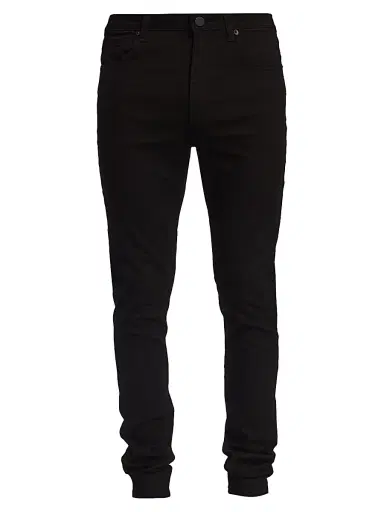 MONFRÈRE Men's Greyson Stretch Japanese Skinny Jeans - Noir | Thumbnail 1 MONFRÈRE Men's Greyson Stretch Japanese Skinny Jeans - Noir | Thumbnail 1