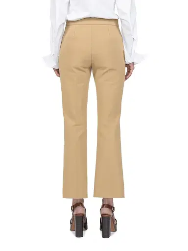 Callas Milano Women's Lola Cropped Kick Flare Pants - Pale Camel | Thumbnail 4 Callas Milano Women's Lola Cropped Kick Flare Pants - Pale Camel | Thumbnail 4