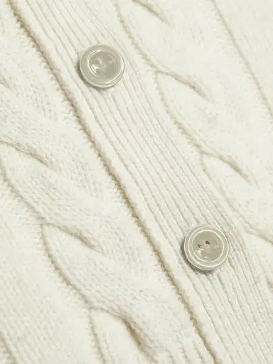 Toccin Women's Rita Wool-Cashmere Crop Cardigan - | Thumbnail 7 Toccin Women's Rita Wool-Cashmere Crop Cardigan - | Thumbnail 7