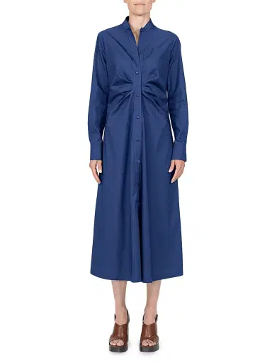 Callas Milano Women's Genny Longsleeve Shirt Dress - Ocean | Thumbnail 2 Callas Milano Women's Genny Longsleeve Shirt Dress - Ocean | Thumbnail 2
