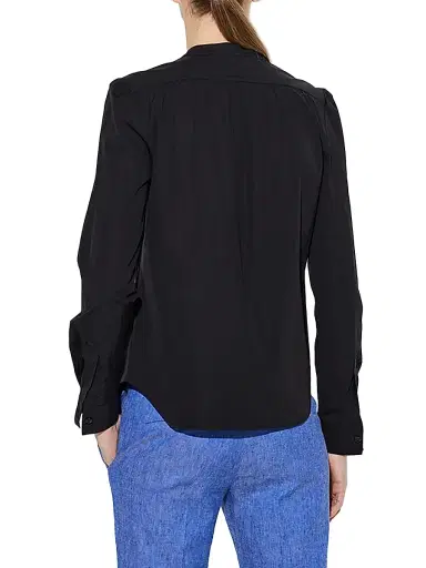 Callas Milano Women's Olympia Long Sleeve Poplin Top - Black | Thumbnail 3 Callas Milano Women's Olympia Long Sleeve Poplin Top - Black | Thumbnail 3