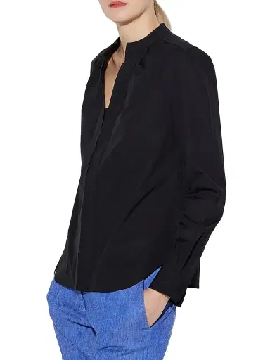 Callas Milano Women's Olympia Long Sleeve Poplin Top - Black | Thumbnail 4 Callas Milano Women's Olympia Long Sleeve Poplin Top - Black | Thumbnail 4