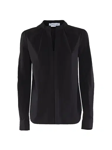 Callas Milano Women's Olympia Long Sleeve Poplin Top - Black | Thumbnail 1 Callas Milano Women's Olympia Long Sleeve Poplin Top - Black | Thumbnail 1