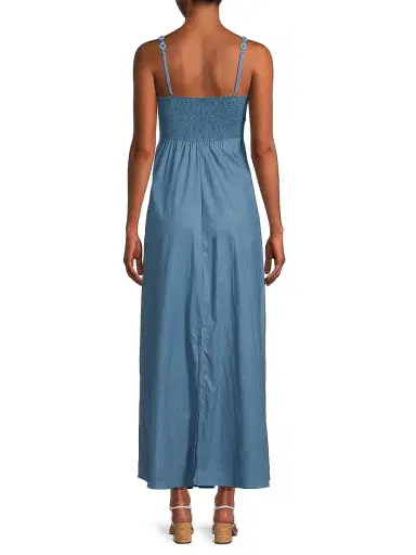 Peixoto Women's Kenny Cut-Out Cotton Maxi Dress - Riverside Blue - Size XL | Thumbnail 5 Peixoto Women's Kenny Cut-Out Cotton Maxi Dress - Riverside Blue - Size XL | Thumbnail 5