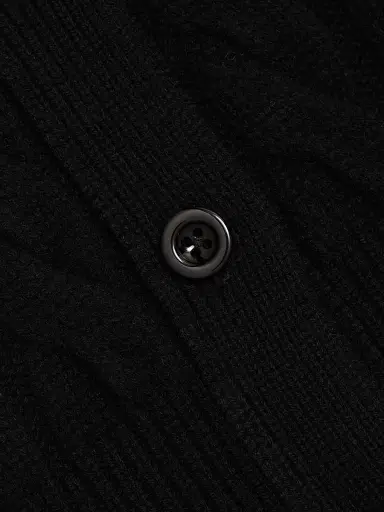 Toccin Women's Rita Wool-Cashmere Crop Cardigan - Jet | Thumbnail 7 Toccin Women's Rita Wool-Cashmere Crop Cardigan - Jet | Thumbnail 7