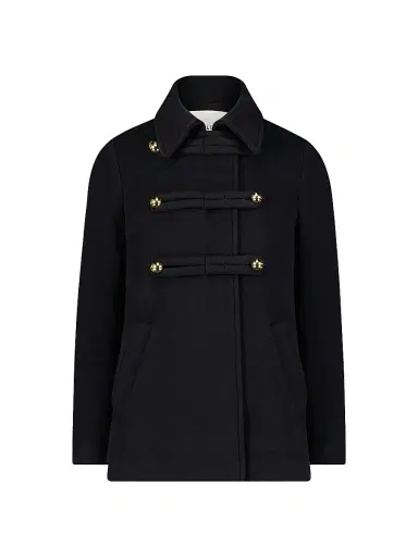 CALLAS MILANO Women's Clara - Double-Face Virgin Wool Peacoat - Black - Size 14 | Thumbnail 1 CALLAS MILANO Women's Clara - Double-Face Virgin Wool Peacoat - Black - Size 14 | Thumbnail 1
