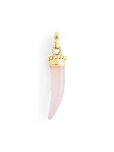 Anabel Aram Women's Milos 18K-Gold-Plated & Gemstone Horn Charm - Rose Quartz | Thumbnail 8 Anabel Aram Women's Milos 18K-Gold-Plated & Gemstone Horn Charm - Rose Quartz | Thumbnail 8