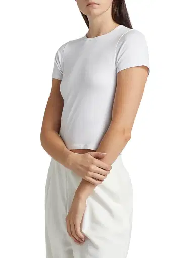 Toccin Women's Lindsey Baby T-Shirt - Optic - Size XL | Thumbnail 4 Toccin Women's Lindsey Baby T-Shirt - Optic - Size XL | Thumbnail 4