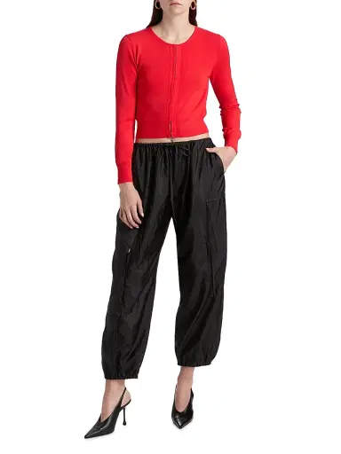 Brandon Maxwell Women's The Scout Nylon-Silk Cargo Pants | Thumbnail 2 Brandon Maxwell Women's The Scout Nylon-Silk Cargo Pants | Thumbnail 2
