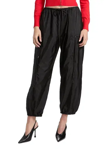 Brandon Maxwell Women's The Scout Nylon-Silk Cargo Pants | Thumbnail 3 Brandon Maxwell Women's The Scout Nylon-Silk Cargo Pants | Thumbnail 3