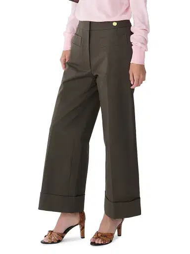 Callas Milano Women's Brody Cropped-Cuff Pants - Forest | Thumbnail 4 Callas Milano Women's Brody Cropped-Cuff Pants - Forest | Thumbnail 4