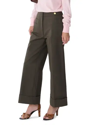 Callas Milano Women's Brody Cropped-Cuff Pants - Forest | Thumbnail 5 Callas Milano Women's Brody Cropped-Cuff Pants - Forest | Thumbnail 5