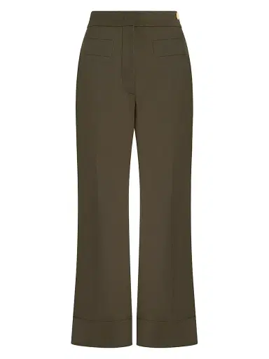 Callas Milano Women's Brody Cropped-Cuff Pants - Forest | Thumbnail 1 Callas Milano Women's Brody Cropped-Cuff Pants - Forest | Thumbnail 1
