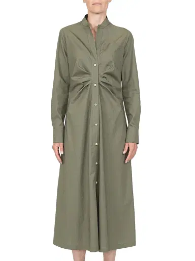 Callas Milano Women's Genny Longsleeve Shirt Dress - Olive | Thumbnail 2 Callas Milano Women's Genny Longsleeve Shirt Dress - Olive | Thumbnail 2