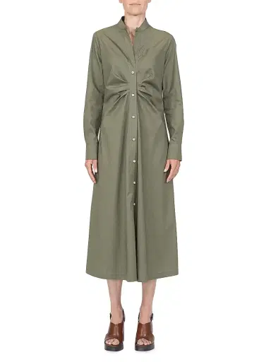 Callas Milano Women's Genny Longsleeve Shirt Dress - Olive | Thumbnail 4 Callas Milano Women's Genny Longsleeve Shirt Dress - Olive | Thumbnail 4