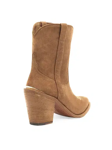 Partlow Women's Leigh Anne 90MM Suede Ankle Booties - Brown | Thumbnail 3 Partlow Women's Leigh Anne 90MM Suede Ankle Booties - Brown | Thumbnail 3
