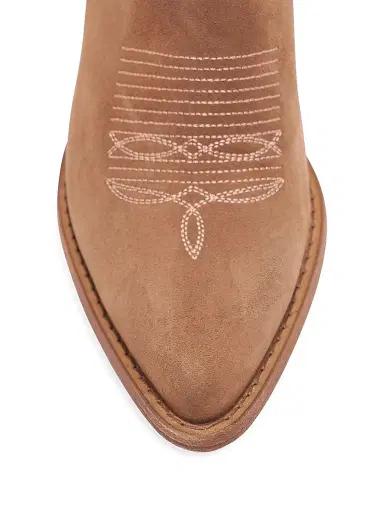 Partlow Women's Leigh Anne 90MM Suede Ankle Booties - Brown | Thumbnail 5 Partlow Women's Leigh Anne 90MM Suede Ankle Booties - Brown | Thumbnail 5