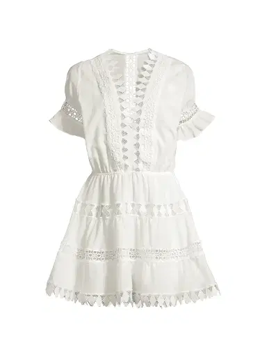 Peixoto Women's Ora Embroidered Mini Dress - White - Size XL | Thumbnail 1 Peixoto Women's Ora Embroidered Mini Dress - White - Size XL | Thumbnail 1