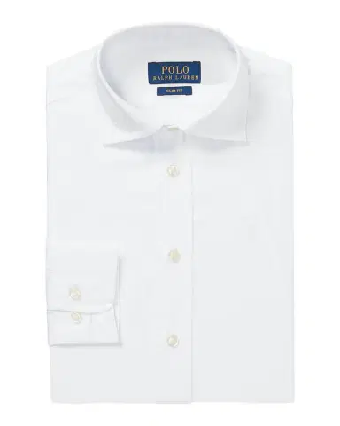 Polo Ralph Lauren Boy's Poplin Embroidered Dress Shirt, Size 5- | Thumbnail 1 Polo Ralph Lauren Boy's Poplin Embroidered Dress Shirt, Size 5- | Thumbnail 1