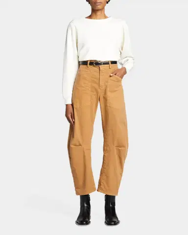 Nili Lotan Shon Mid-Rise Cropped Pants | Thumbnail 2 Nili Lotan Shon Mid-Rise Cropped Pants | Thumbnail 2
