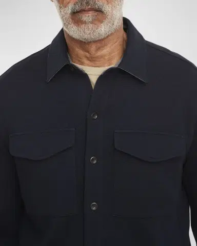 Vince Men 's Solid 4-Pocket Shirt Jacket | Thumbnail 3 Vince Men 's Solid 4-Pocket Shirt Jacket | Thumbnail 3
