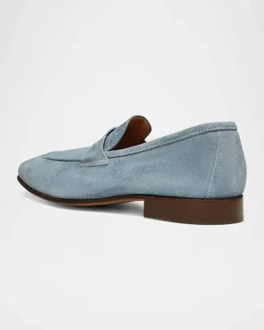 Donald Pliner Men's Jayce Suede Penny Loafers | Thumbnail 4 Donald Pliner Men's Jayce Suede Penny Loafers | Thumbnail 4
