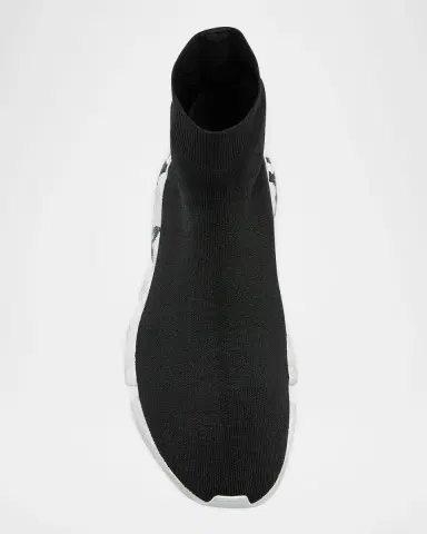 Balenciaga Men's Speed 2.0 Lt Graffiti Logo Knit Sneakers | Thumbnail 5 Balenciaga Men's Speed 2.0 Lt Graffiti Logo Knit Sneakers | Thumbnail 5